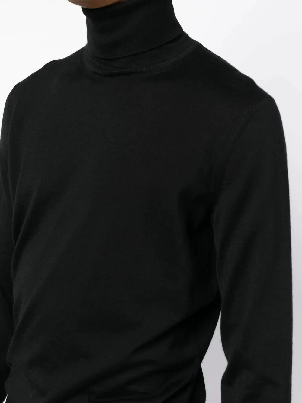 Long Sleeved Turtleneck Knitted Jumper