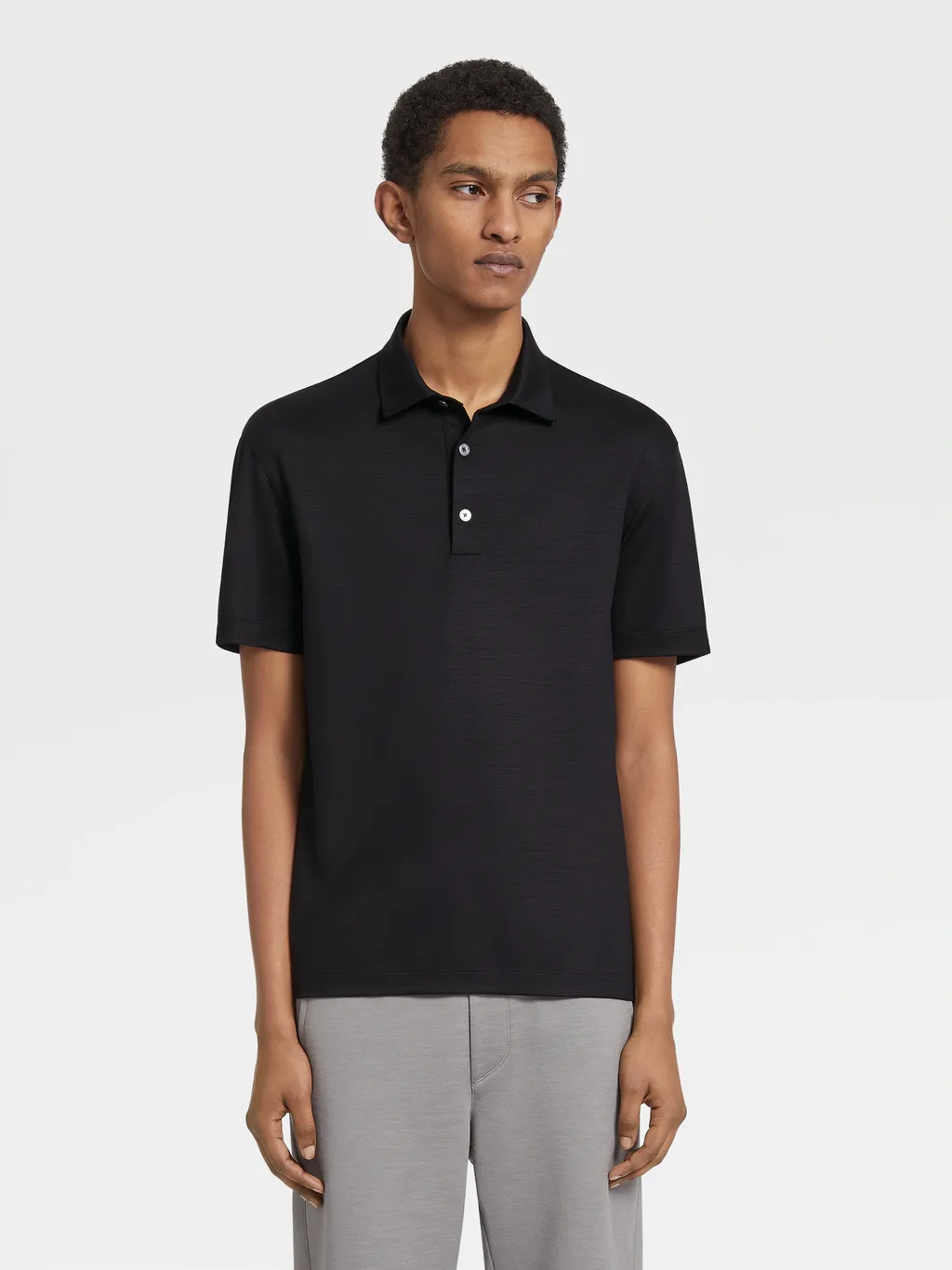 Straight Hem Polo Shirt