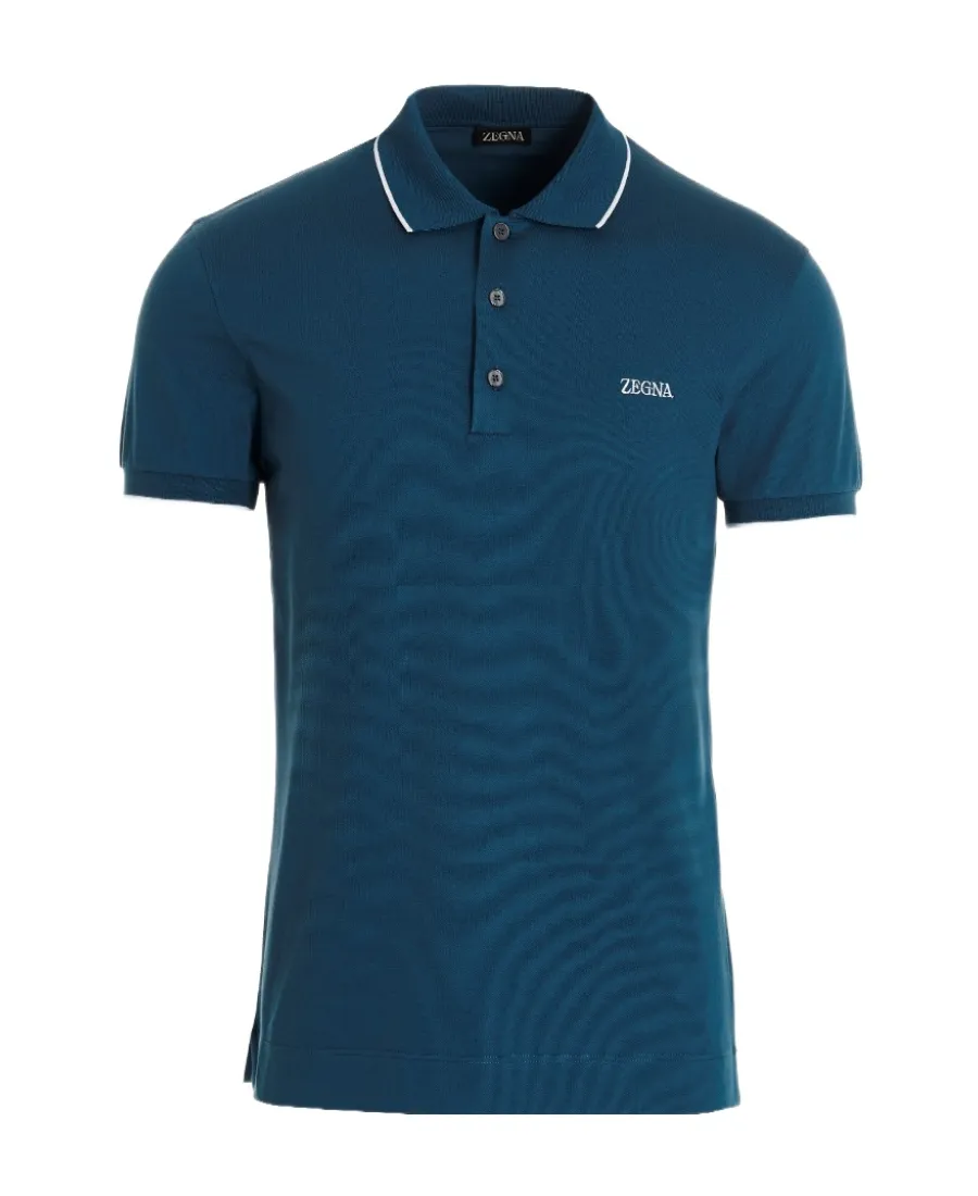 Embroidered-Logo Polo Shirt