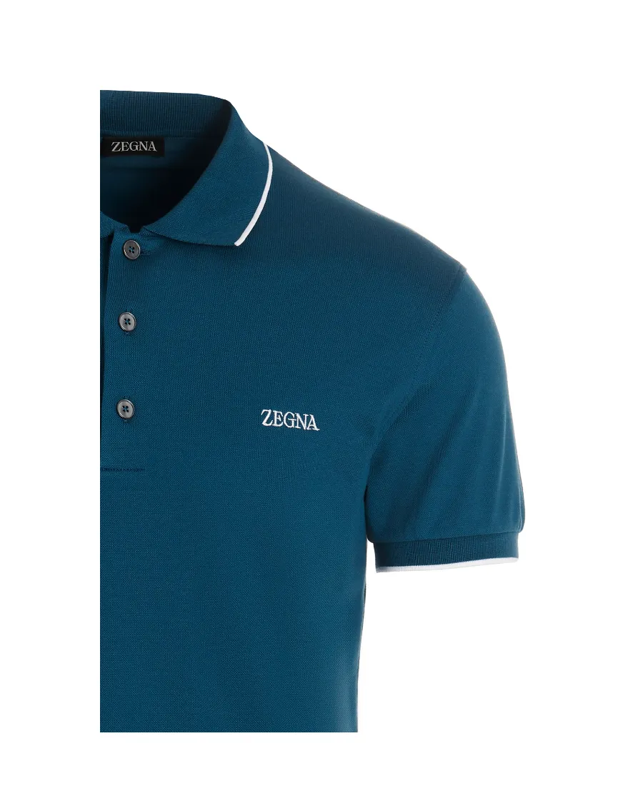 Embroidered-Logo Polo Shirt