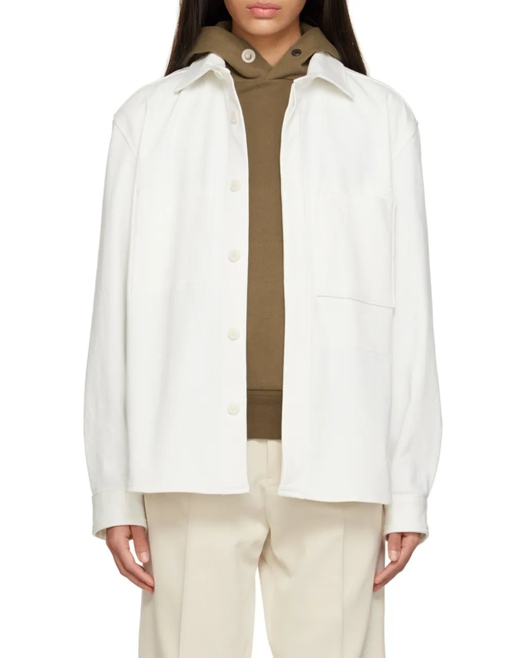 Buttoned Long-Sleeved Shirt