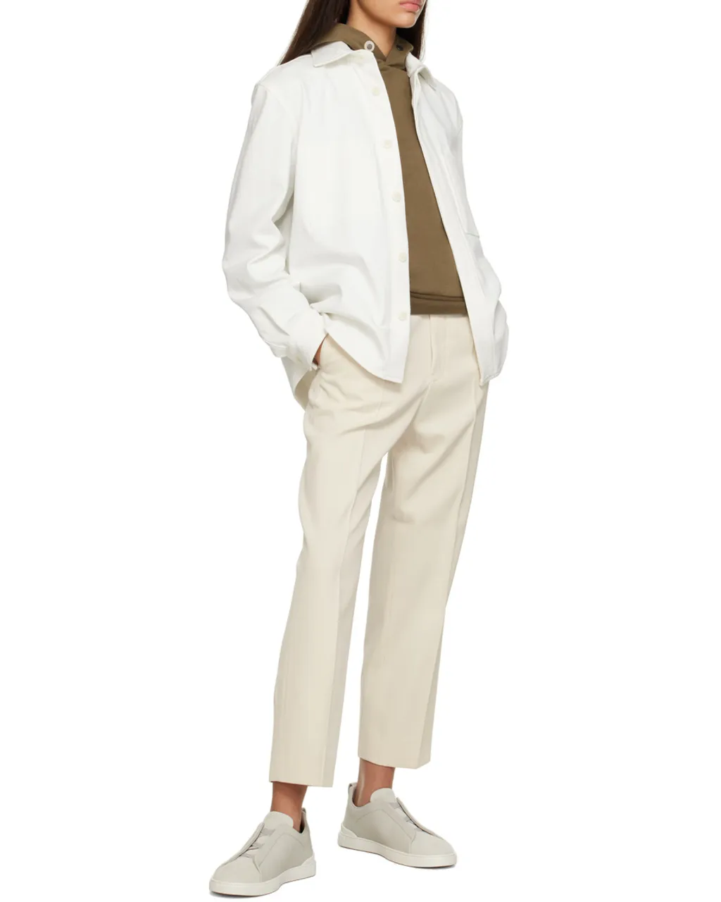 Buttoned Long-Sleeved Shirt