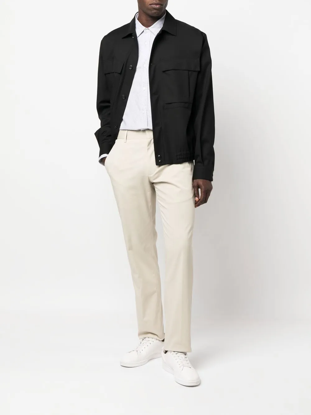 Straight-Leg Tailored Trousers