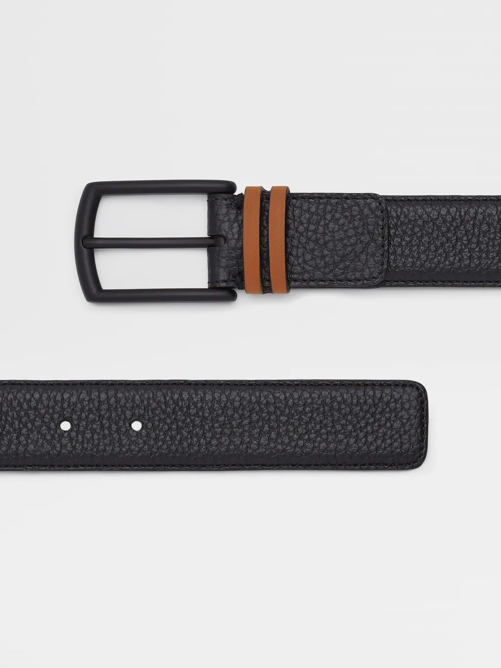 Stripe Detailed Buckle Belt
