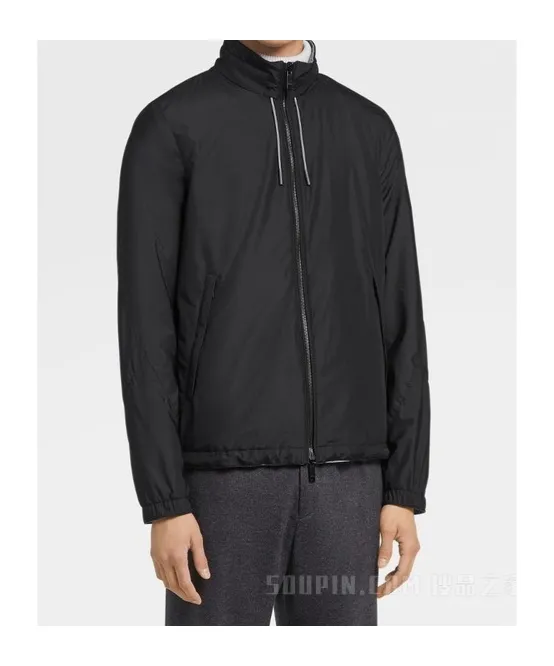 Zipped Drawstring Jacket