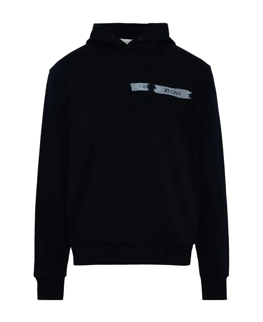 Logo-Print Cotton Hoodie