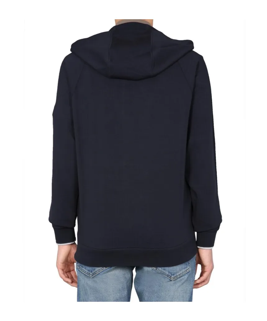 Logo Zippered Hooded Casual Jacket