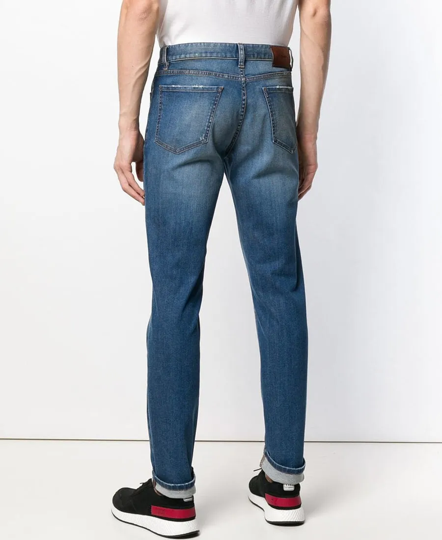 Mid-Waist Slim-Fitting Jeans