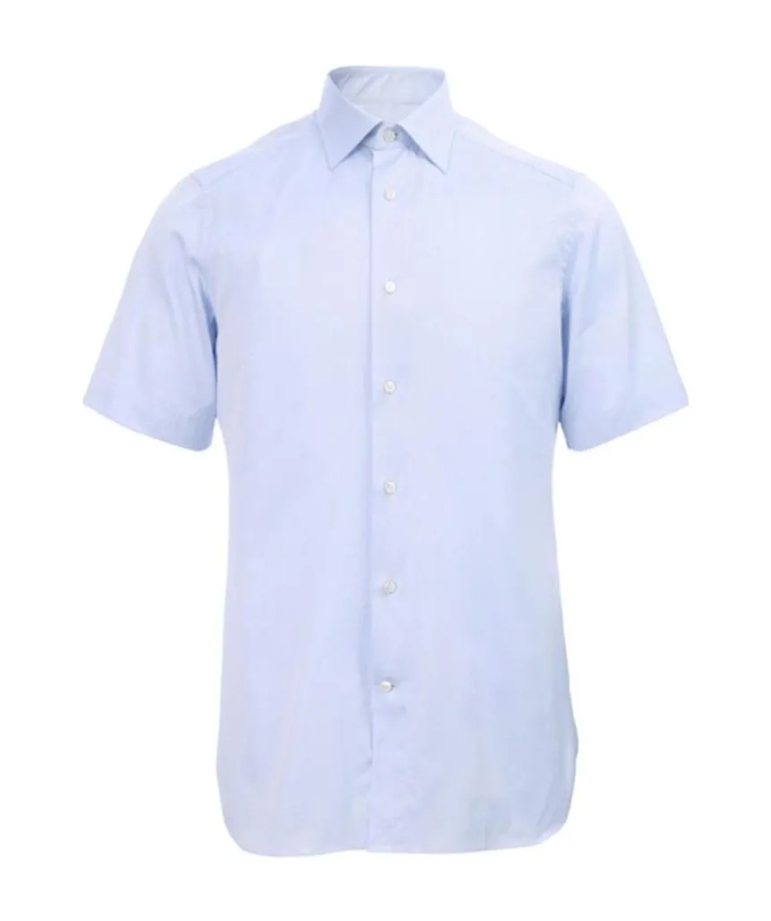 Classic Collar Lapel Short-Sleeved Shirt