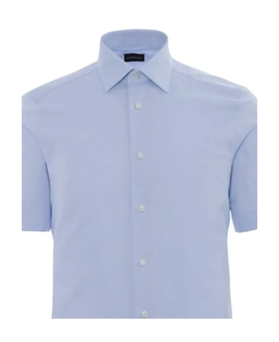 Classic Collar Lapel Short-Sleeved Shirt