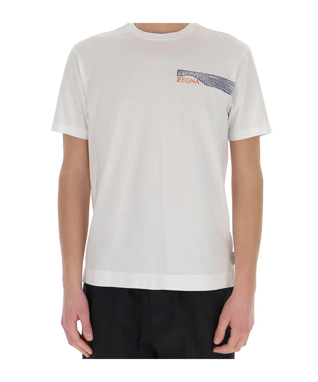 Logo Patch Crew-Neck T-Shirt