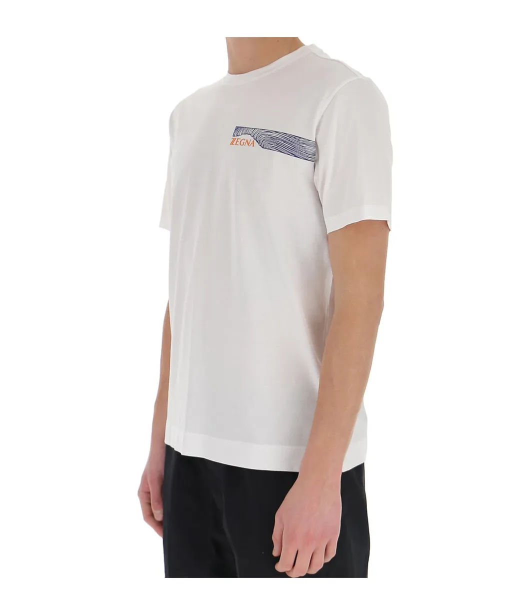 Logo Patch Crew-Neck T-Shirt