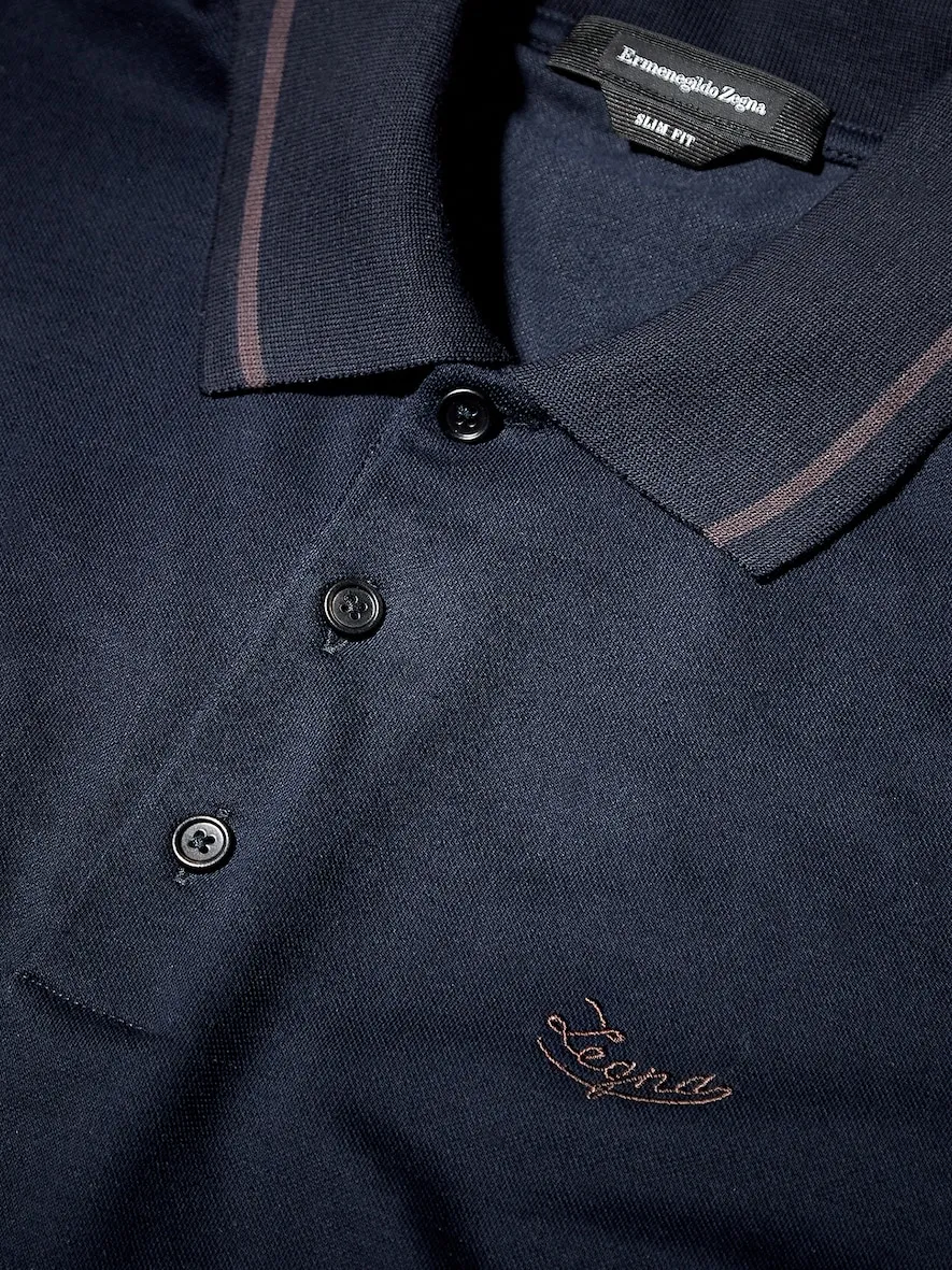 Logo Embroidered Polo Shirt