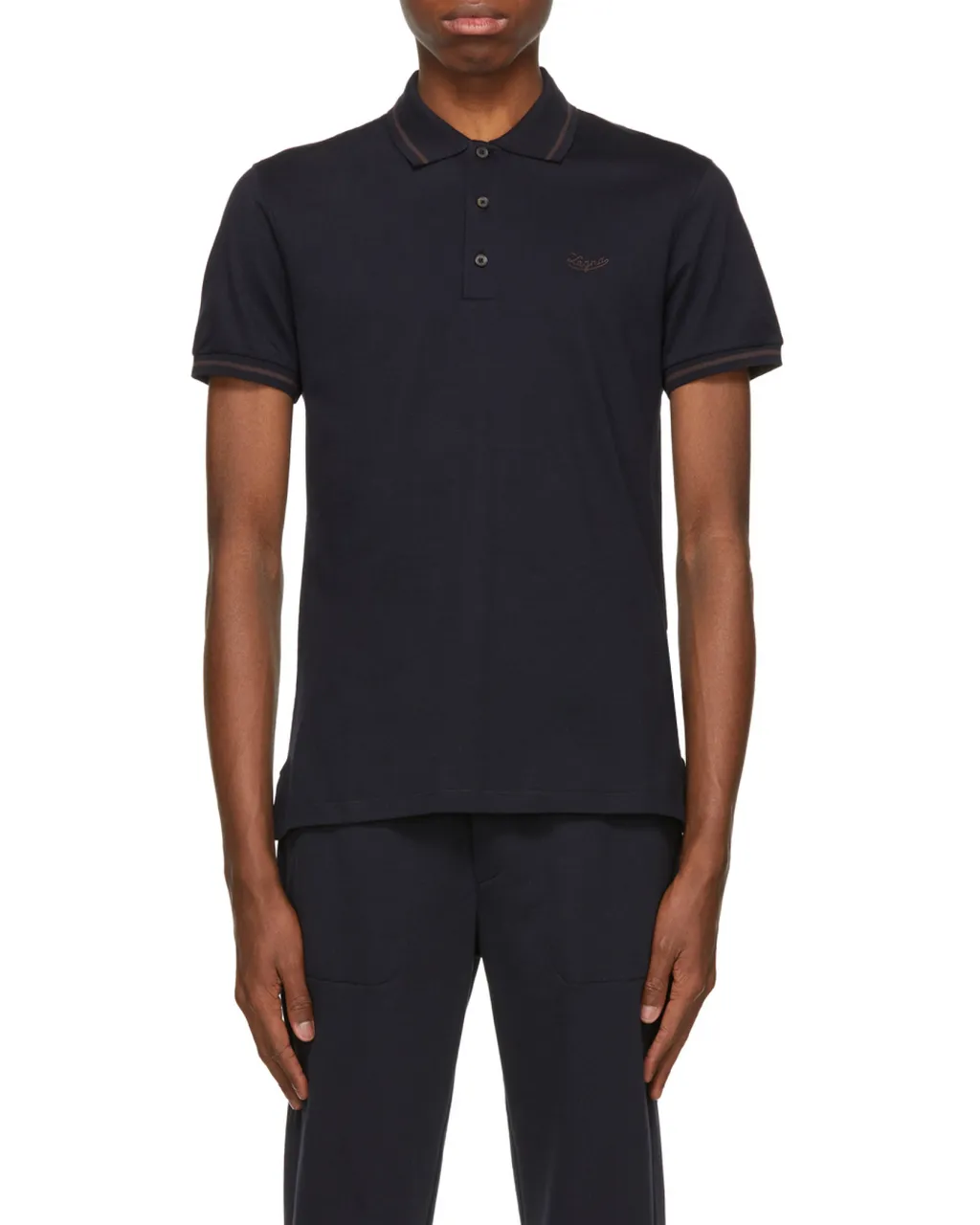 Logo Embroidered Polo Shirt