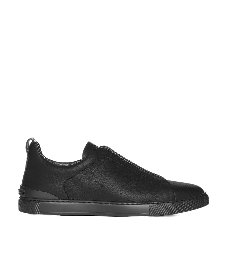Round Toe Low-Top Sneakers