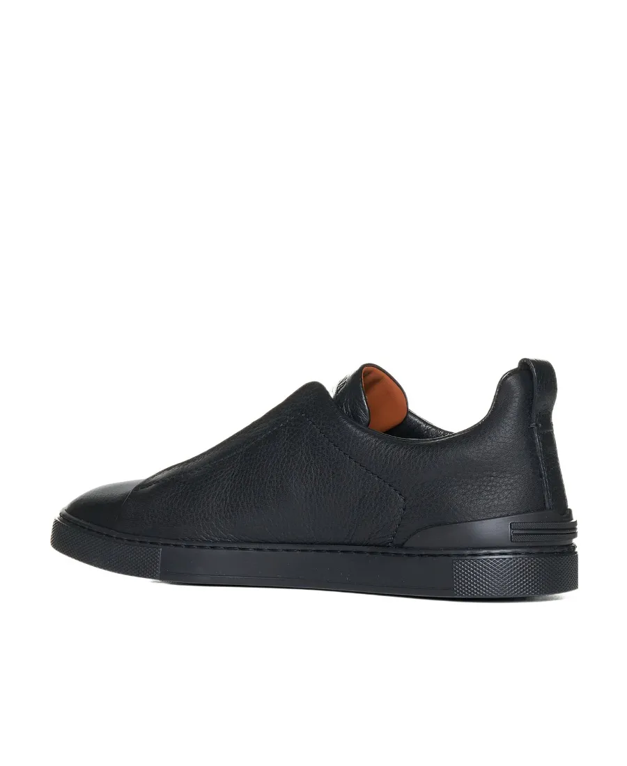 Round Toe Low-Top Sneakers