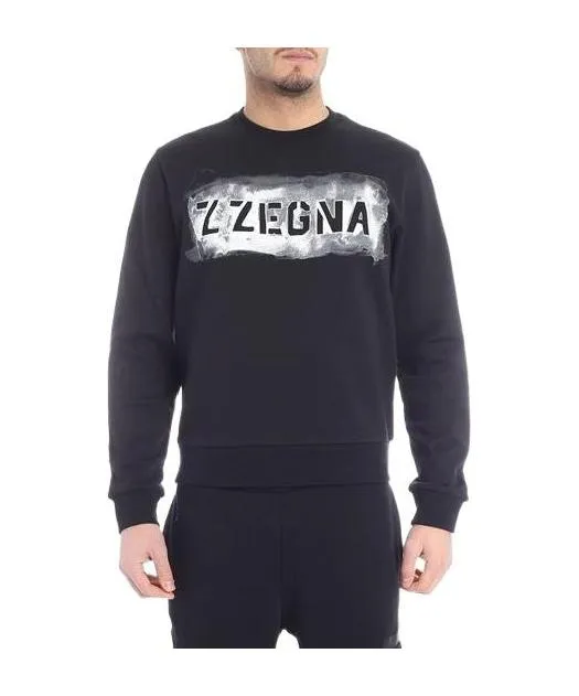 Logo Printed Long-Sleeved Sweater