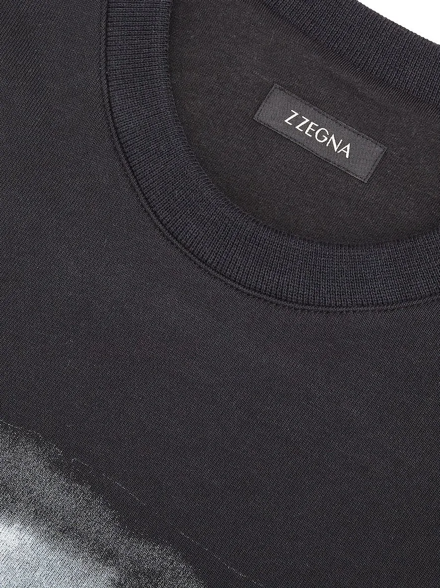 Logo Printed Long-Sleeved Sweater