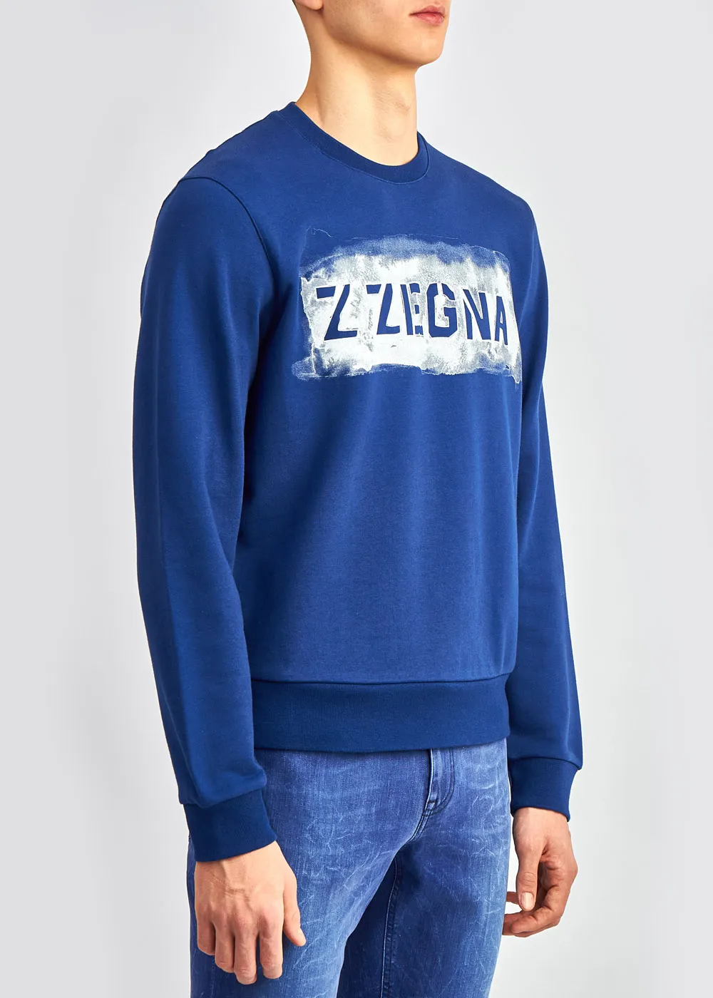 Logo Printed Long-Sleeved Sweater