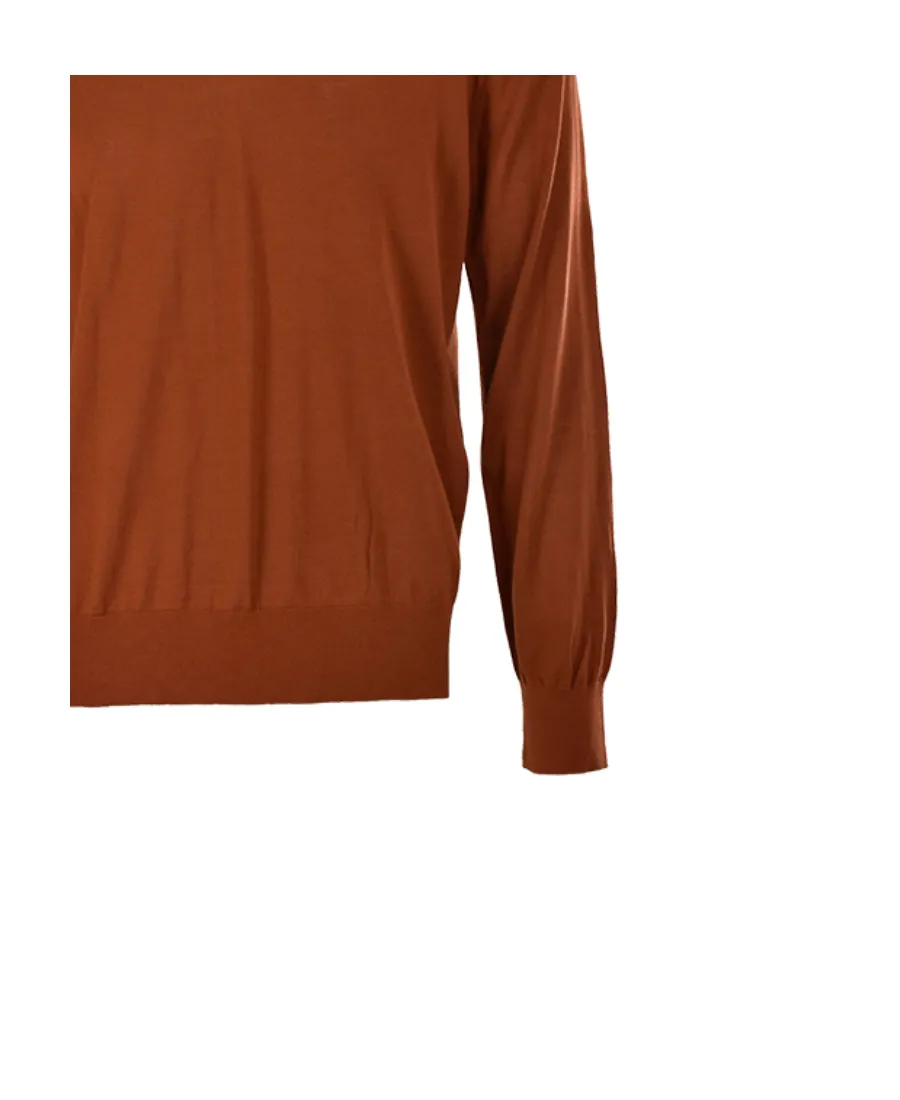 Long-Sleeved V-Neck Sweater