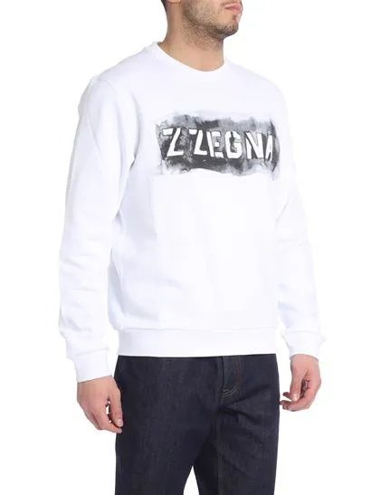 Logo Printed Long-Sleeved Sweater