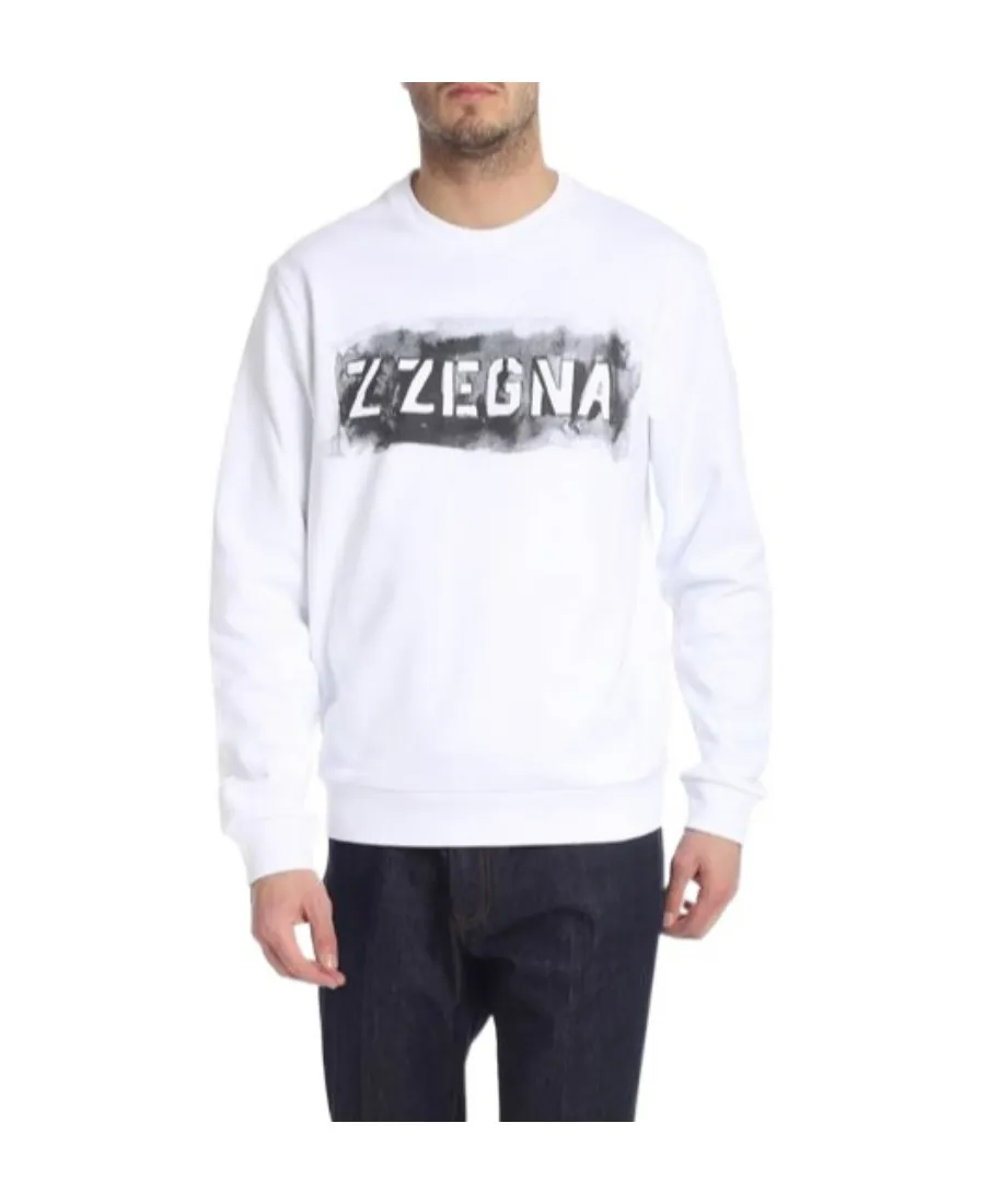 Logo Printed Long-Sleeved Sweater