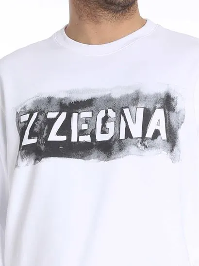 Logo Printed Long-Sleeved Sweater