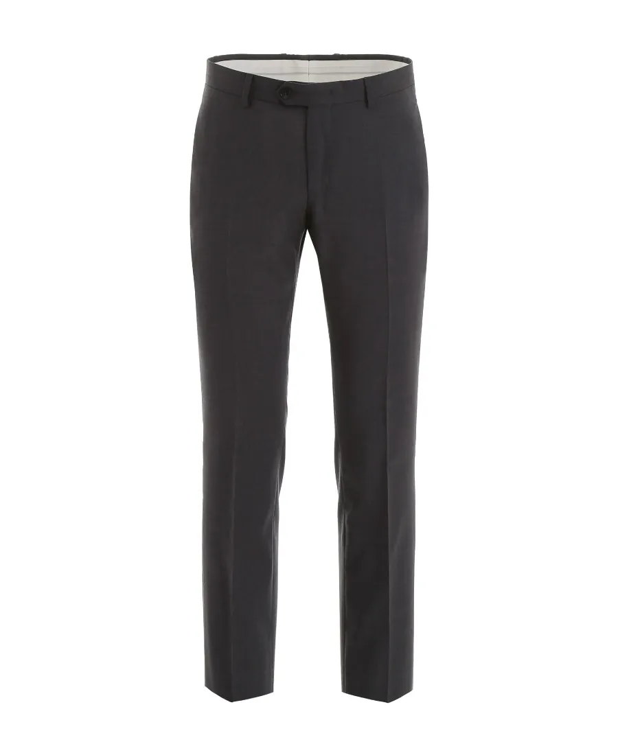 Dark Gray Logo Details Casual Pants