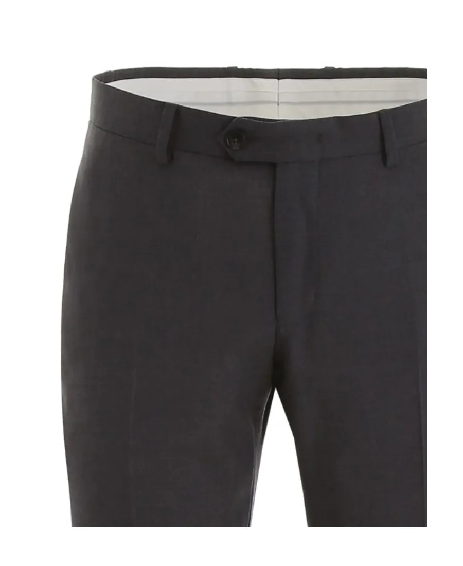 Dark Gray Logo Details Casual Pants