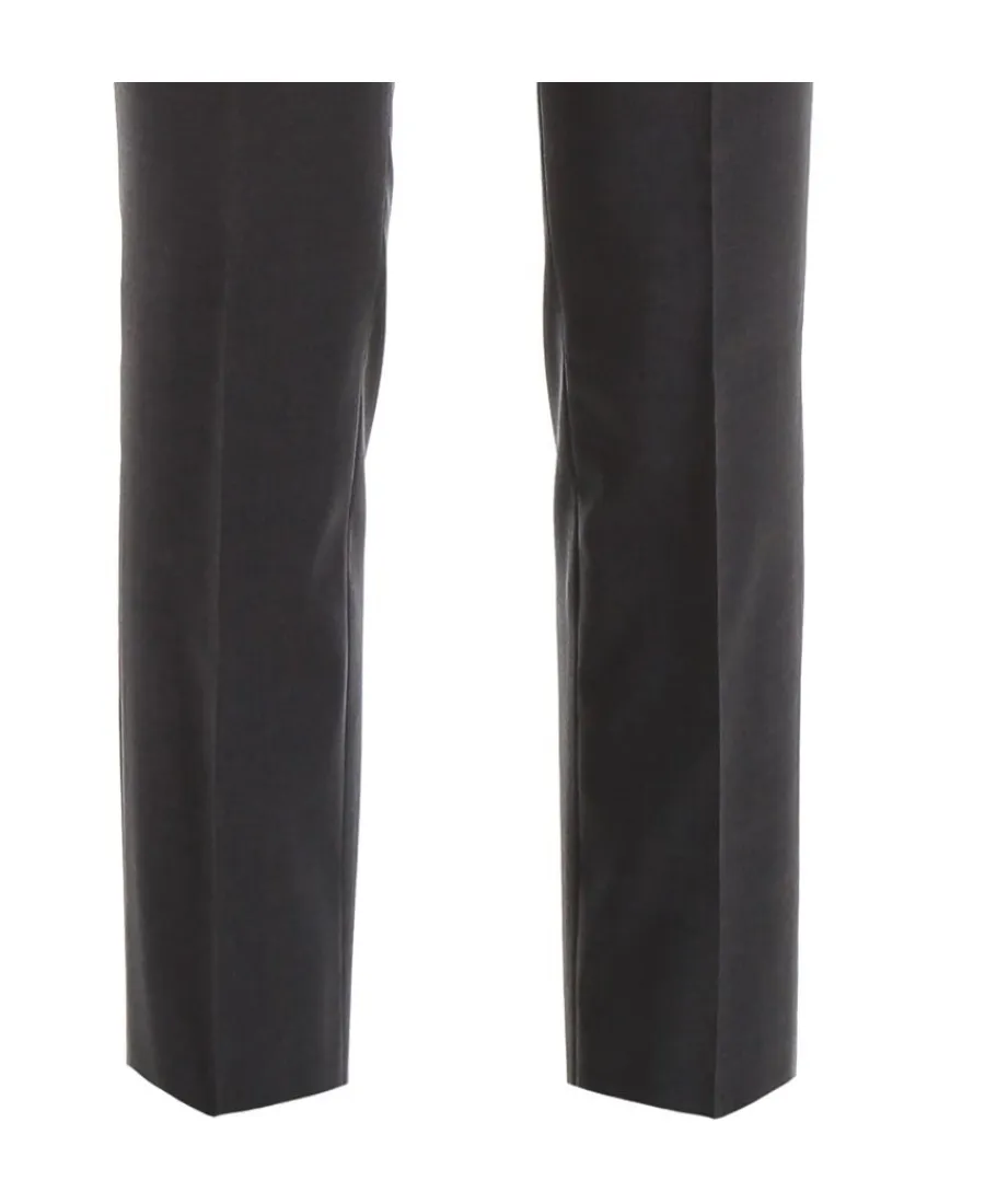 Dark Gray Logo Details Casual Pants