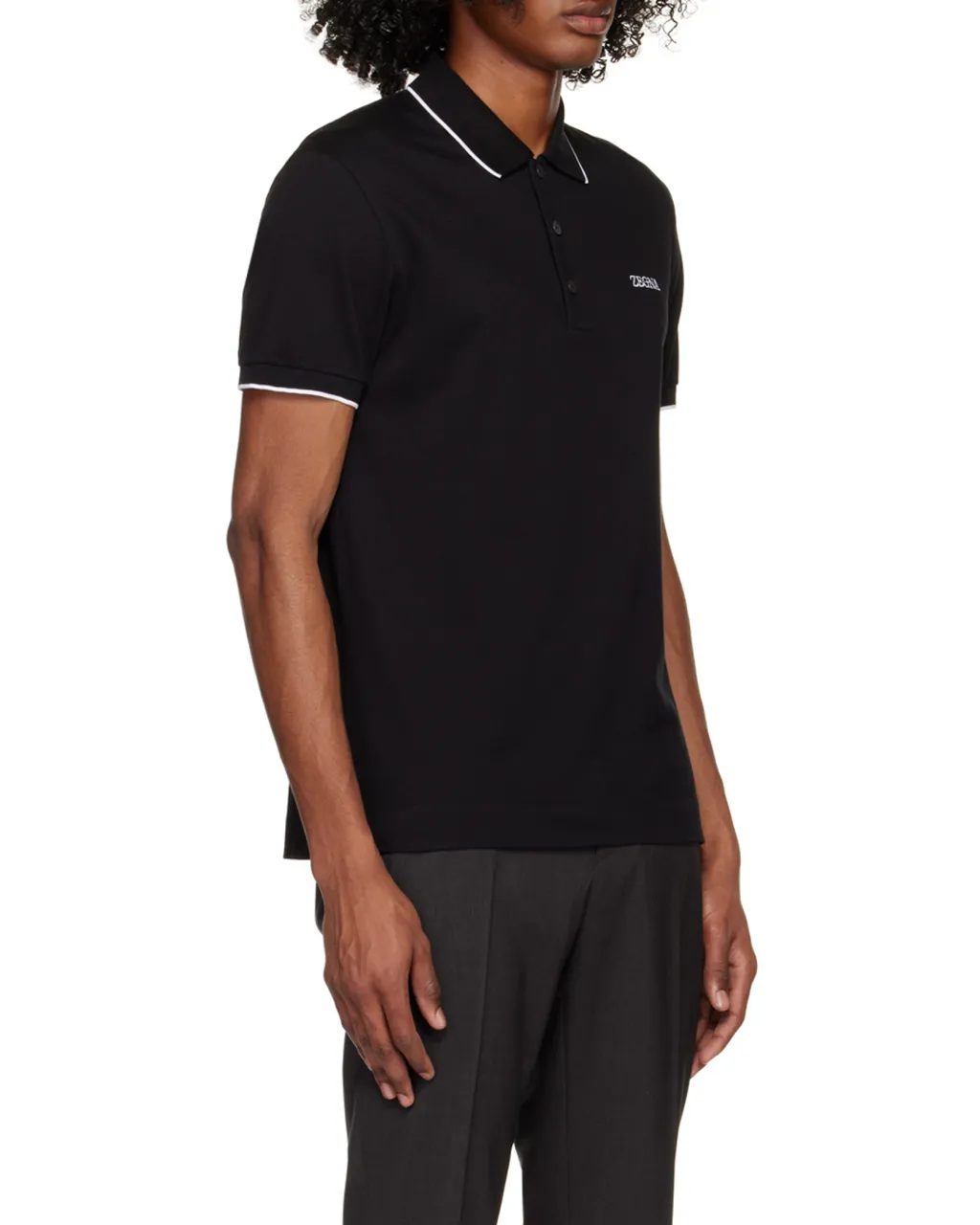 Logo Embroidered Short-Sleeved Polo Shirt