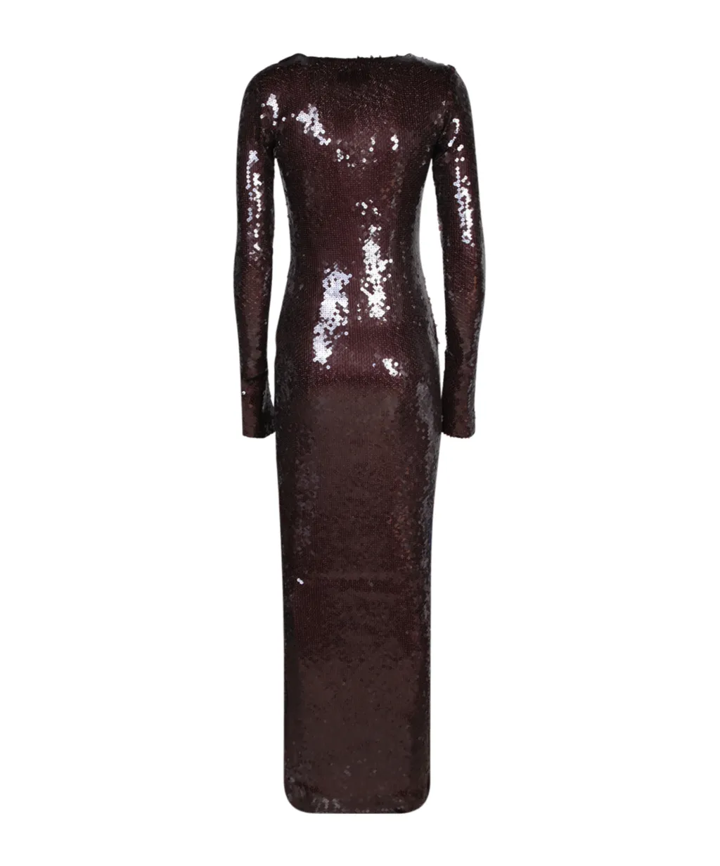 Keyhole Sequin Dress