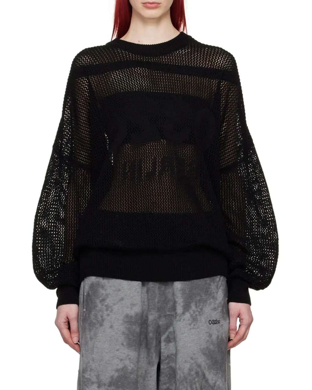 Hollowed-Out Knitted Sweater