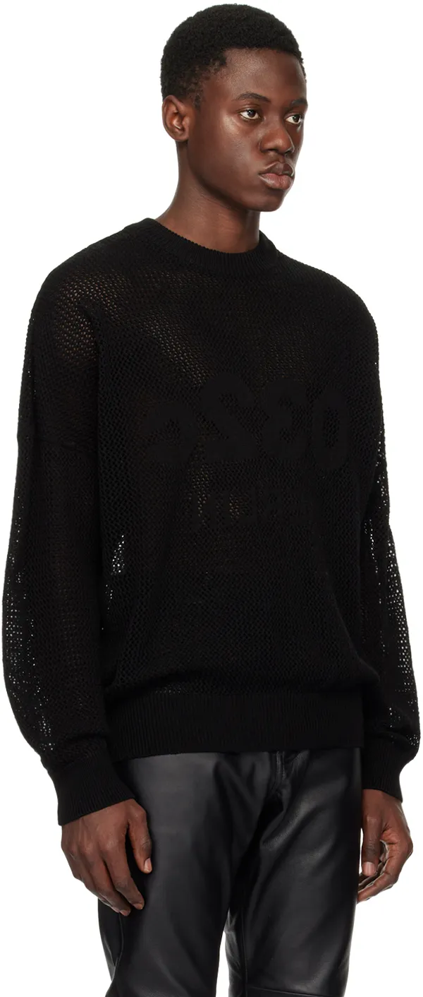 Hollowed-Out Knitted Sweater