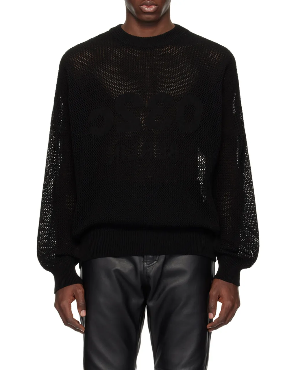 Hollowed-Out Knitted Sweater