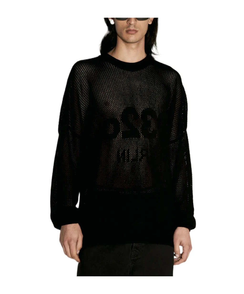 Hollowed-Out Knitted Sweater