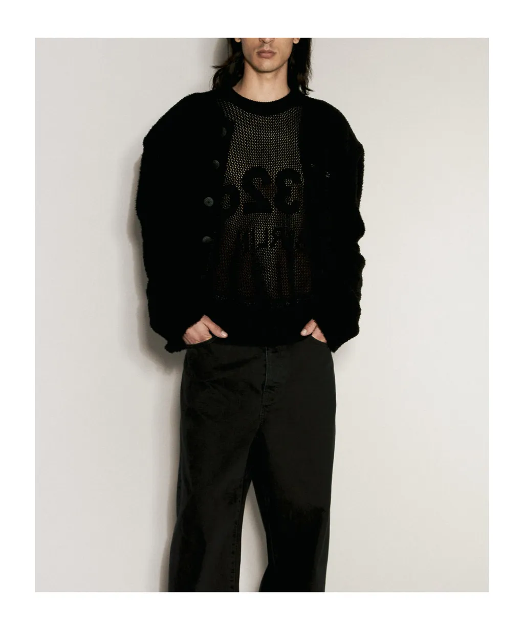 Hollowed-Out Knitted Sweater