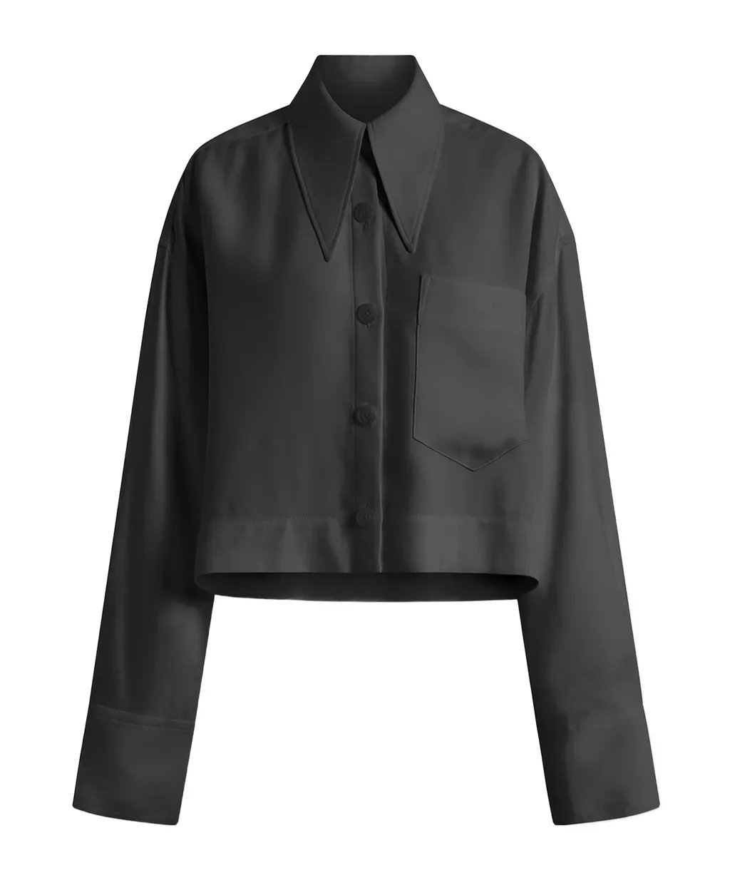 Long-Sleeved Twill Shirt
