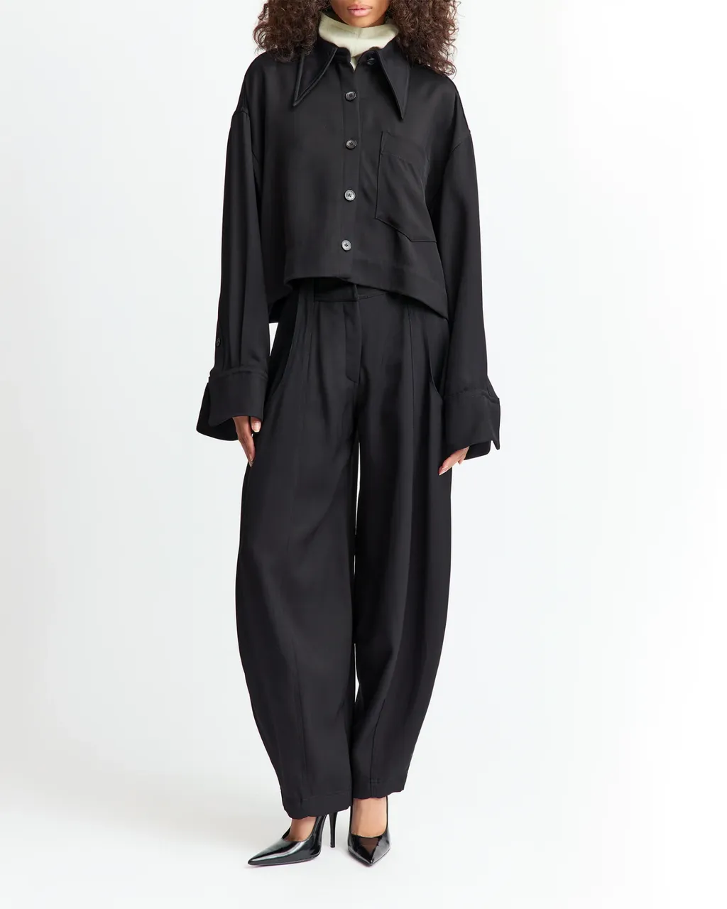 Long-Sleeved Twill Shirt