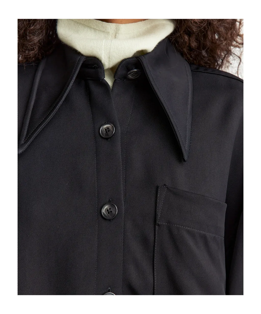 Long-Sleeved Twill Shirt