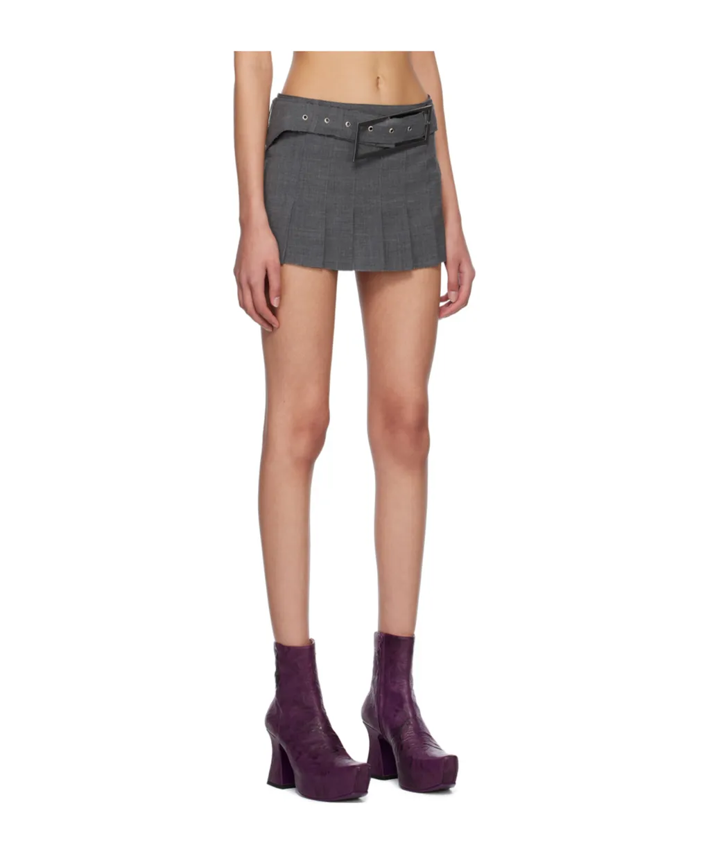 Pleated Mini Skirt