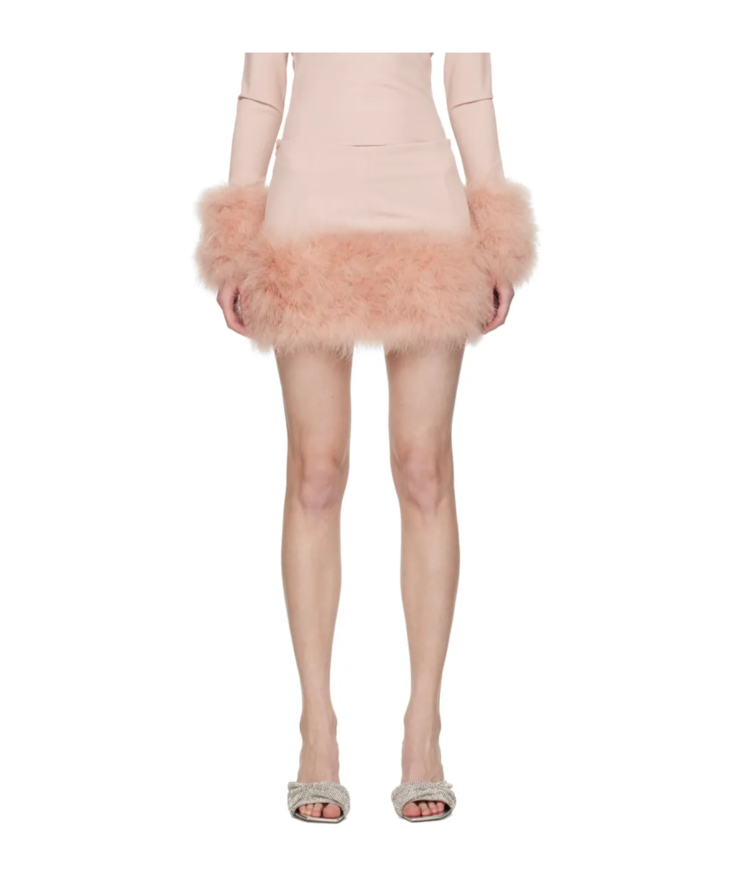 Feather Trim Skirt