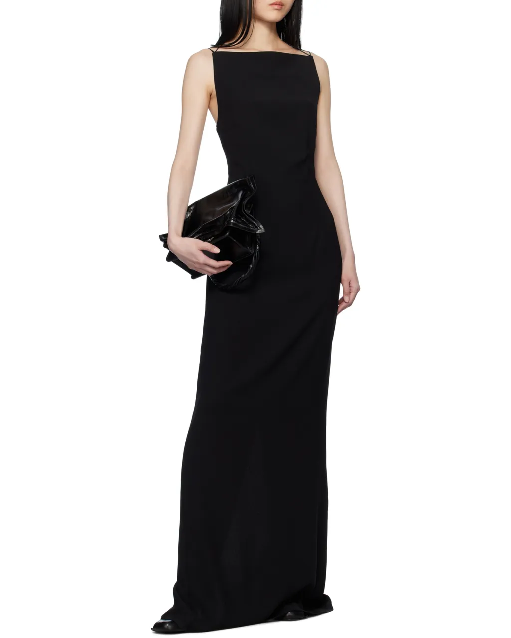 Backless Crepe Dress