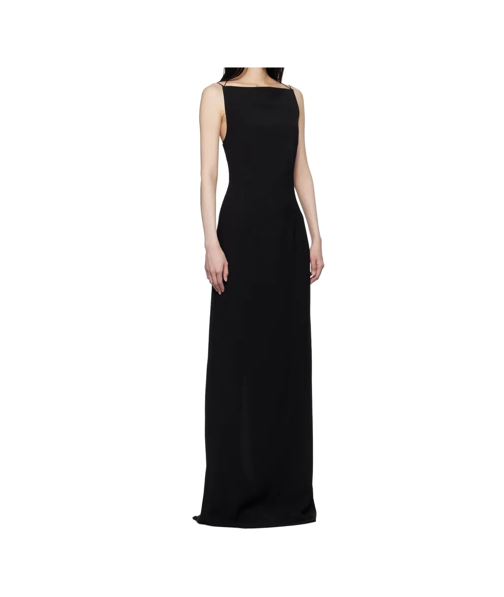 Backless Crepe Dress