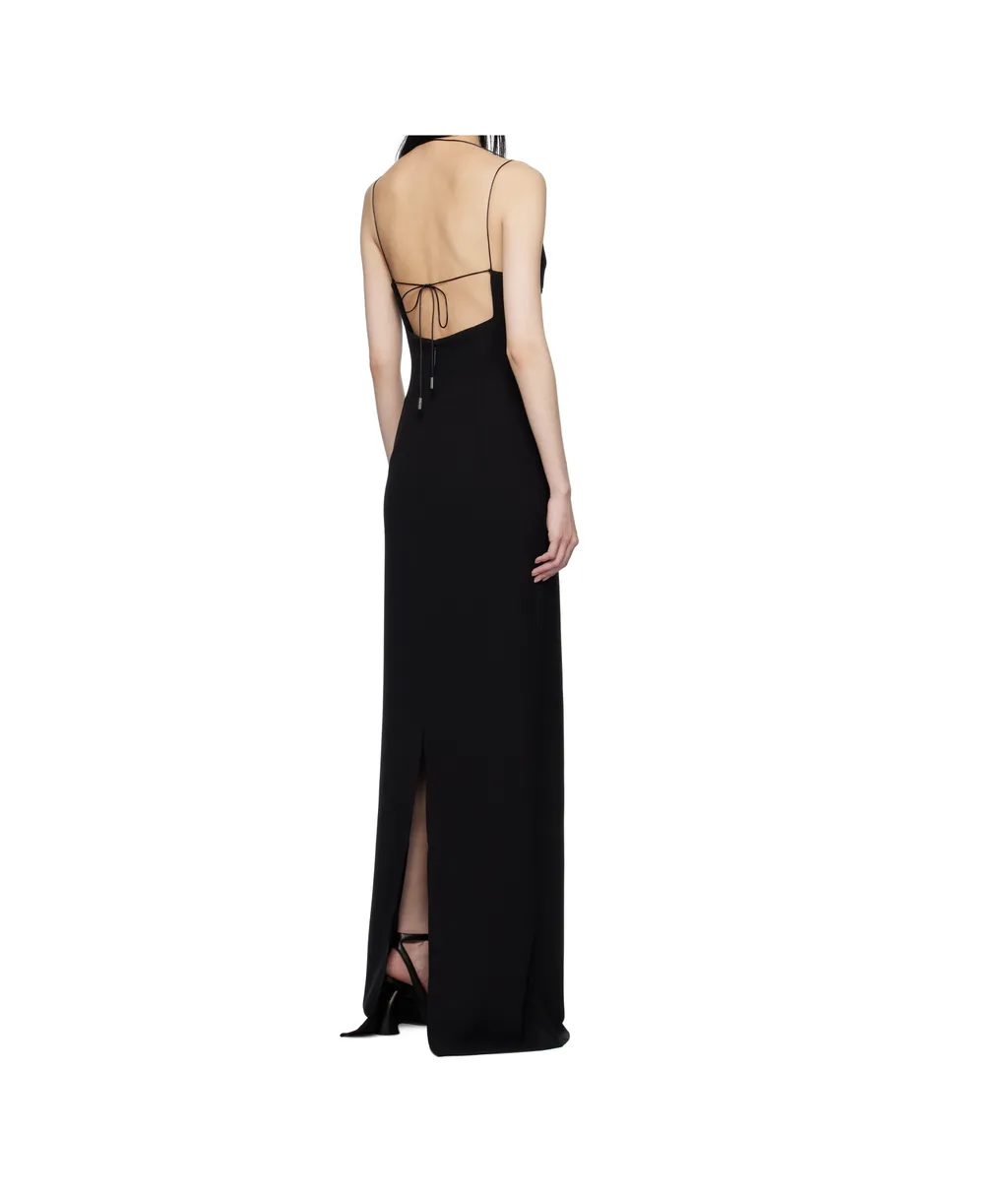 Backless Crepe Dress