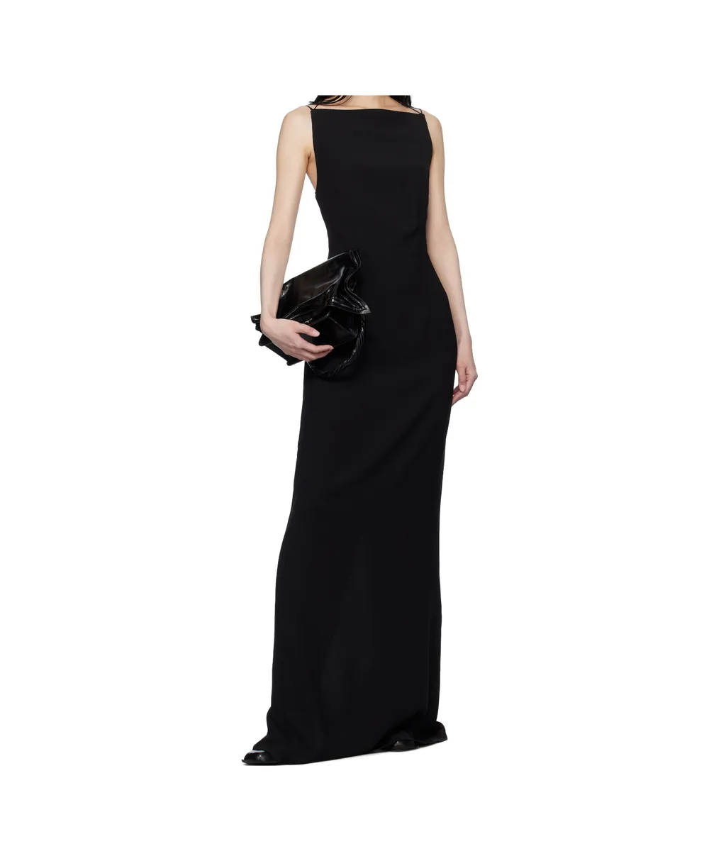 Backless Crepe Dress