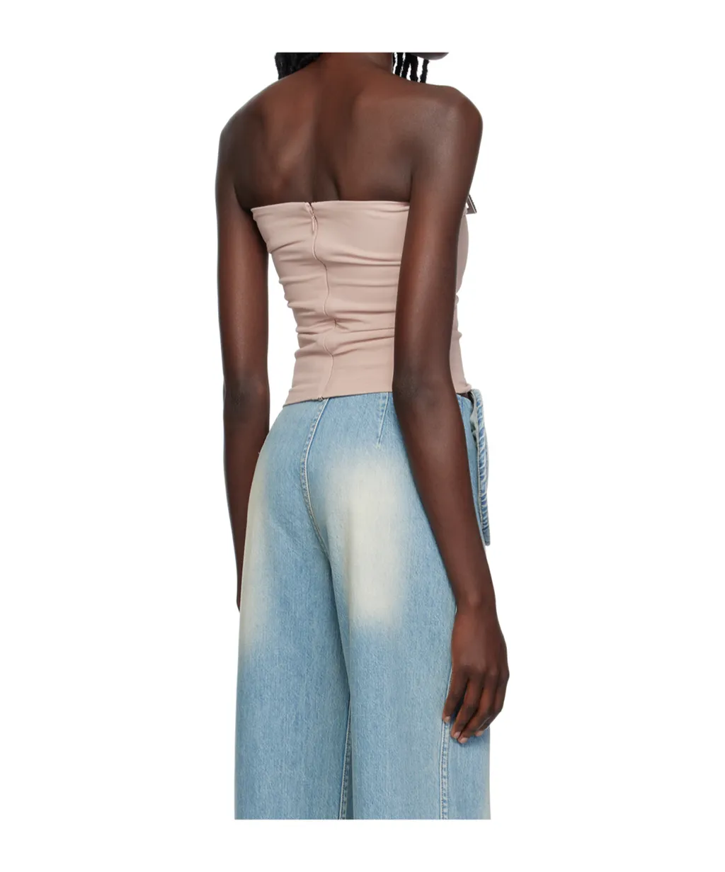 Pin-Buckle Tube Top