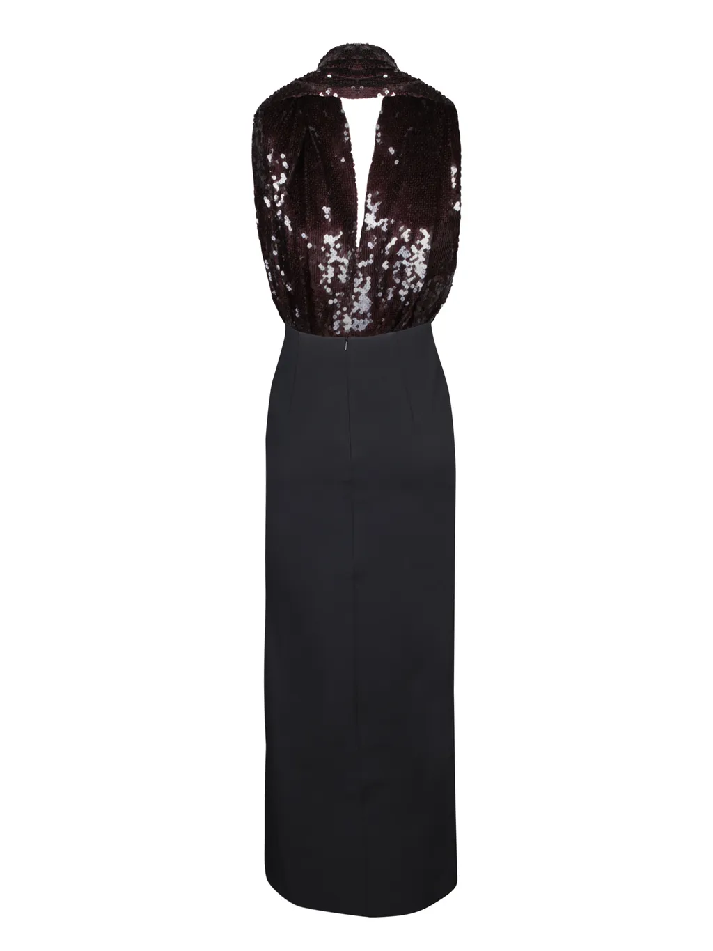 Backless Sequin Maxi Dress