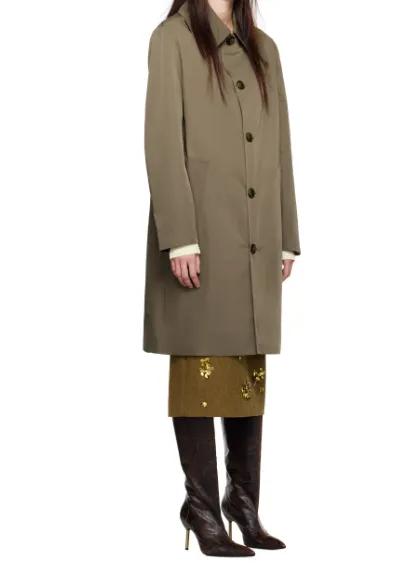 Torrance Single-Breasted Trench Coat