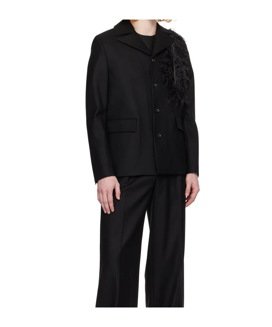 Virgin Wool Twill Blazer